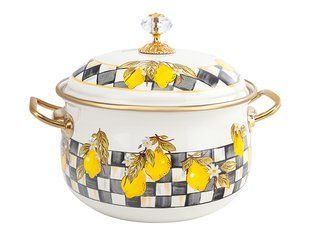 Кастрюля эмалированая "SICILY" Elmani с крышкой, 3,8 л, 20 см