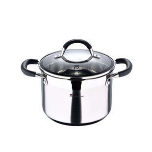 Каструля індукційна з мірною шкалою Master Pro Foodies (BGMP-1506-BK) - 9.5л, &Oslash;28х16.5см