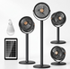 Акумуляторний вентилятор-трансформер 4в1 SOLAR FLOOR FAN S39 (настільний/підлоговий, із сонячною панеллю, LED-лампою та PowerBank)