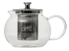 Чайник заварочный GIPFEL BRILLIANS 7082 - 600 мл, Прозрачный