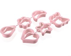 Набір форм для печива TITIZ PLASTIK AP-1046-PK - 6 пр, рожевий, Рожевий