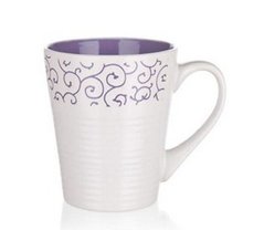 Чашка Banquet Deco 60220032V - 350 мл, фиолетовая, Фиолетовый