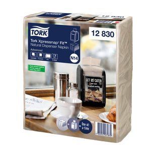 Диспенсерні серветки крафтові Tork Xpressnap Fit Advanced 12830 - 2 шари, 720 шт, 6