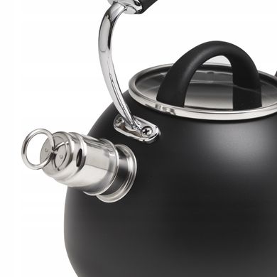 Чайник із нержавіючої сталі зі свистком Ofenbach KM-100311 - 2,5 л, чорний