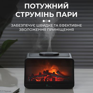 Увлажнитель воздуха Flame Fireplace Aroma Diffuser Black увлажнитель очиститель воздуха