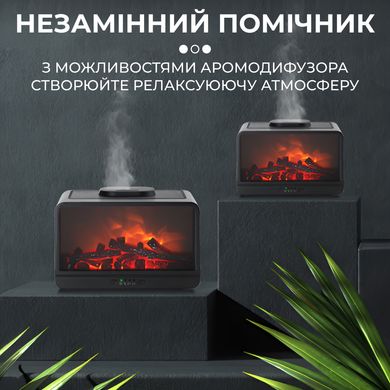 Увлажнитель воздуха Flame Fireplace Aroma Diffuser Black увлажнитель очиститель воздуха