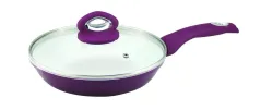 Сковорода с керамическим покрытием Barton Steel BS-7526 violet - 26 см, фиолетовая