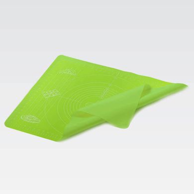 Силіконовий килимок для випічки з розміткою Maestro MR1588Р-L - 60x50 см, зелений