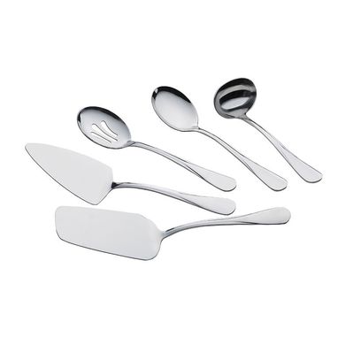 Сервірувальний кухонний набір MR1536 лопатка для салатів, лазаньї, пирогів і тістечок, ложка для сервірування, ложка для сервіровки з прорізами, ополоник