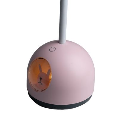 Лампа настольная аккумуляторная детская 4 Вт ночник настольный с сенсорным управлением LT-A2084 Розовый