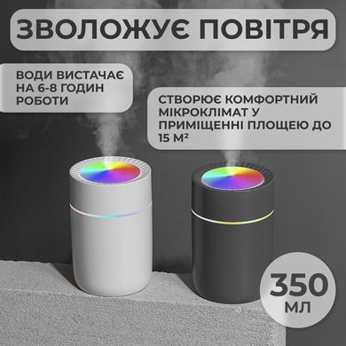 Увлажнитель воздуха Humidifier USB 350ml мини увлажнитель воздуха Серый