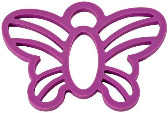 Підставка під гаряче "метелик" GIPFEL 0264 - 15.9х11.4х0.65см (фіолетова)