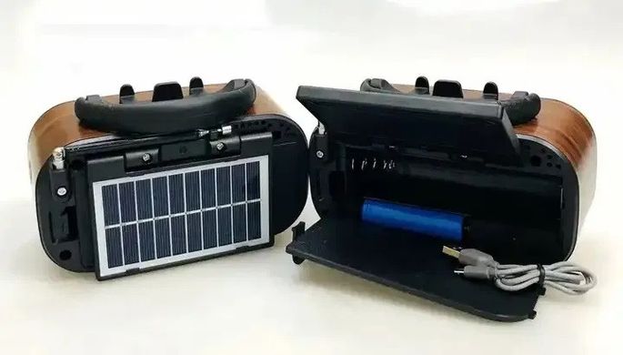 Радиоприемник с Bluetooth USB GOLON RX-BT628S солнечная панель