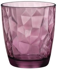 Склянка Bormioli Rocco Diamond Rock Purple 302258M02321990 - 390 мл, рожевий