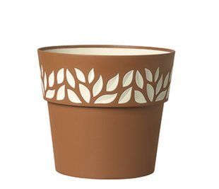 Горшок Stefanplast OPERA Cloe 94201 - 15 x 13 см, террактовый/ваниль