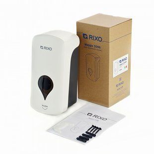 Дозатор рідкого мила Rixo Maggio S098W, настінний, білий, 0,5л