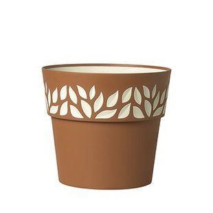 Горшок Stefanplast OPERA Cloe 94351 - 30 x 26 см, террактовый/ваниль