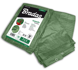 Тент усиленный GREEN 90 г/м&sup2; 6х8м, PL906/8