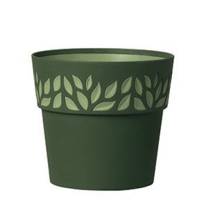 Горшок Stefanplast OPERA Cloe 94202 - 15 x 13 см, темно-зеленый/светло-зеленый