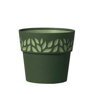 Горшок Stefanplast OPERA Cloe 94352 - 30 x 26 см, темно-зеленый/светло-зеленый