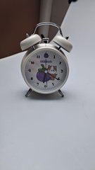 Годинник будильник Clock дитячий, настільний годинник із будильником Білий