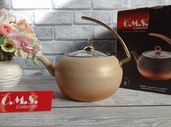 Чайник 3 л с антипригарн.покрытием, ручка серп, индукция, OMS Collection (Турция) 8211-XL крем