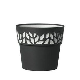 Горшок Stefanplast OPERA Cloe 94353 - 30 x 26 см, графит/светло-серый