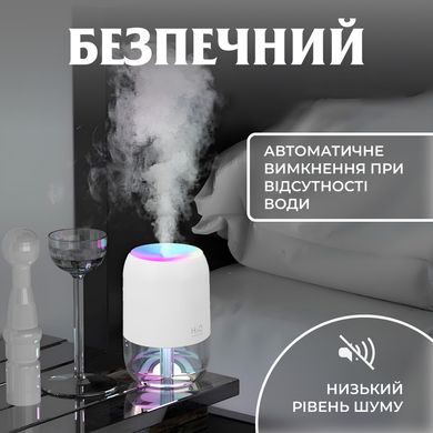 Зволожувач повітря H2O Colorfull Humidifier USB 200ml зволожувачі повітря