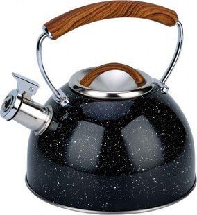 Чайник із свистком Bohmann BH 9919 black - 3 л, чорний