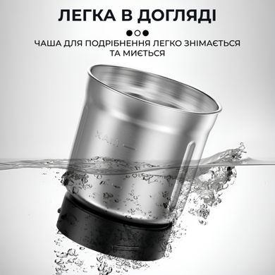 Кофемолка электрическая со съемной чашей Sokany SK-3020S - 200вт, 90 г, хром