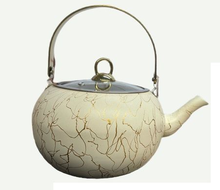 Чайник 3 л с антипригарн.покрытием, ручка сталь, индукция, OMS Collection (Турция) 8217 паутина