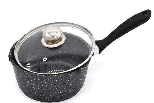 Ковшик Benson BN-303 с крышкой, мраморное покрытие, 1.4 л