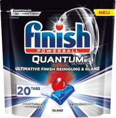 Таблетки для посудомийних машин FINISH Quantum Ultimate (4002448143093) - 20 шт