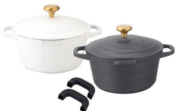 Кастрюля для жарки/тушения мраморное покрытие Edenberg EB-12093 - 4.4л/24см