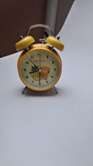 Часы будильник Clock детский, настольные часы с будильником Светло-желтый