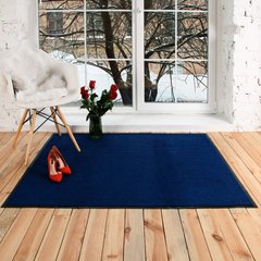Ворсистий килим на гумовій основі Політех - 1200х1500мм, синій