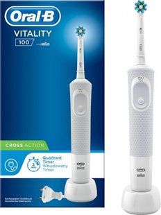 Зубная щетка BRAUN Oral-B Vitality D100.413.1 PRO 3D &mdash; белая