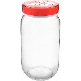 Банка для сыпучих продуктов Titiz Butterfly KC-165-RD (красная) - 1 л
