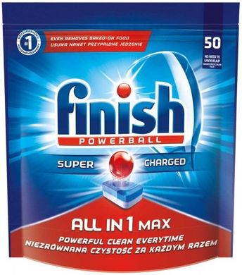 Пігулки для посудомийних машин FINISH All in 1 Max 50 шт