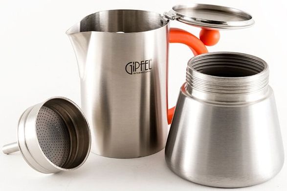 Гейзерна кавоварка з нержавіючої сталі на 6 чашок GIPFEL CRUPP 5317 - 300 мл