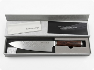 Ніж кухарський Bohmann Damascus DK-AK 3009 24 см &mdash; AUS-10, 73 шари дамаської сталі, ручка G10