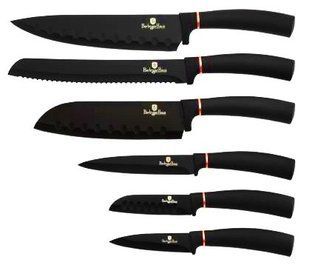 Набор ножей Berlinger Haus Black Rose Collection BH-2337 - 6 пр, Черный