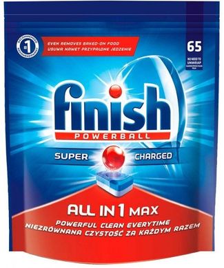 Таблетки для посудомийних машин FINISH All in 1 Max 65 шт (5900627066654)
