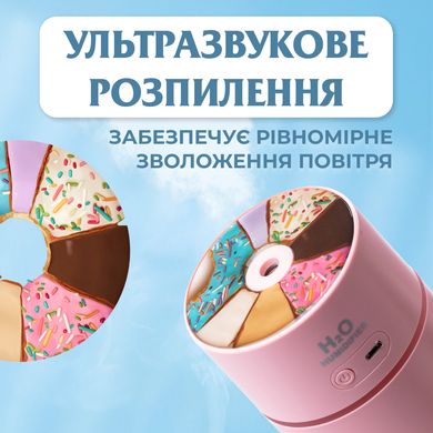 Увлажнитель воздуха Happy Life H2O Humidifier 450ml увлажнители воздуха Розовый