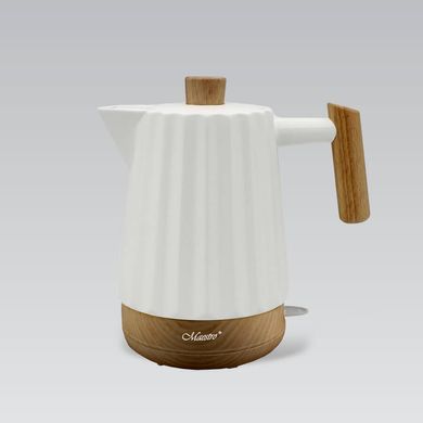 Керамічний електричний чайник з ручкой під дерево Maestro MR075 – 2 л, 1500 Вт