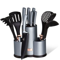 Набор кухонных принадлежностей и ножей с подставкой Berlinger Haus Moonlight Edition BH 6251 — 13 предметов