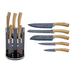 Набор ножей ручки под дерево Edenberg EB-11004 - 6 пр