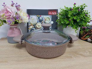 Сотейник 2,75 л (24 х 7,5 см) з а/п покриттям, O. M. S. Collection (Туреччина) 3310.01.02. коричневий
