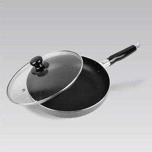 Сковорода з кришкою і антипригарним покриттям тефлон Maestro Basic MR-1200-24 см