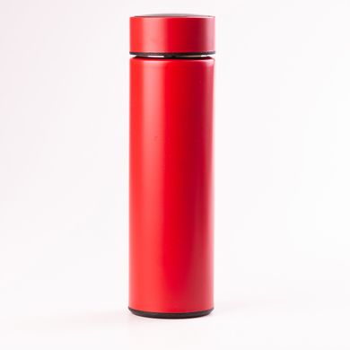 Термос із датчиком температури 500 мл з нержавіючої сталі термокухоль до 12 годин HP-GM-443 Червоний